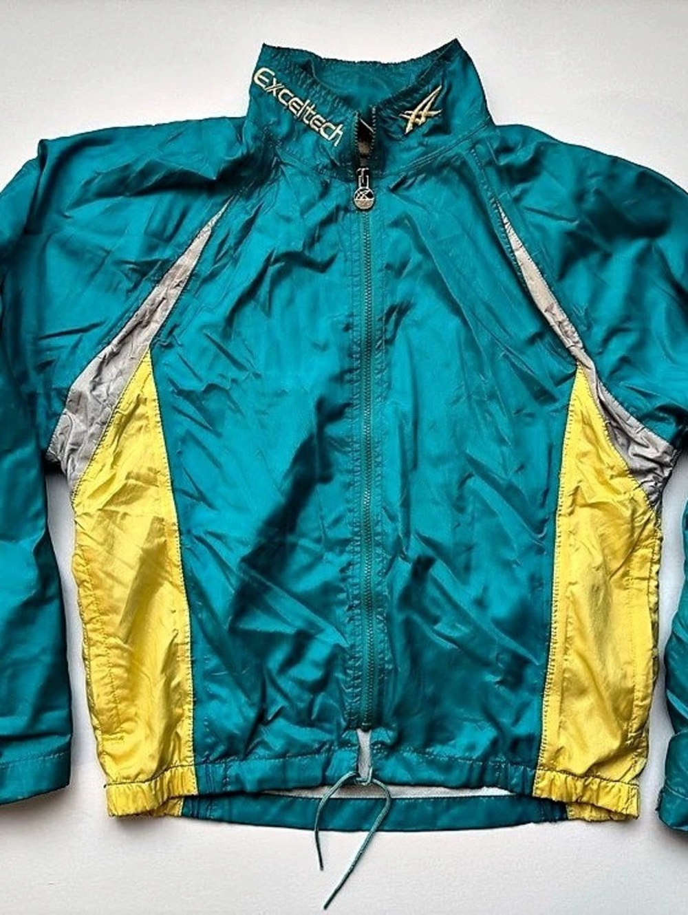 Asics Exceltech Windbreaker Jacket Colorblock Size Medium